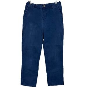 Boy's Chino Pants Sz 14 25" inseam Navy Blue Adjustable Waist Cat & Jack